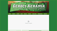 Desktop Screenshot of gerocskeramia.hu
